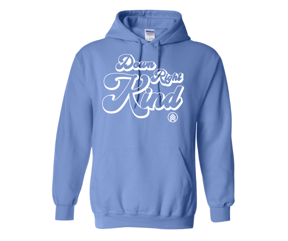 Down Right Kind Hoodie-Light Blue