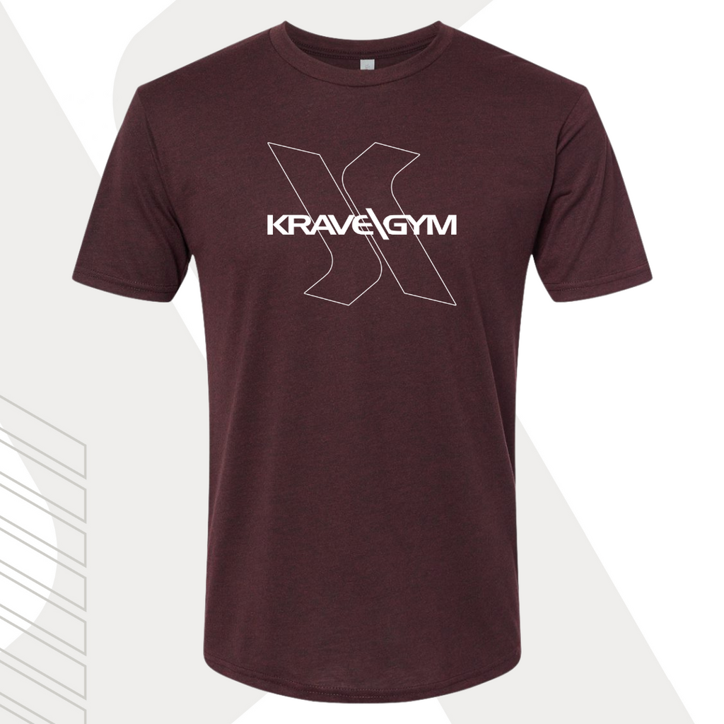 Krave Gym Unbound Logo T-Shirt Maroon