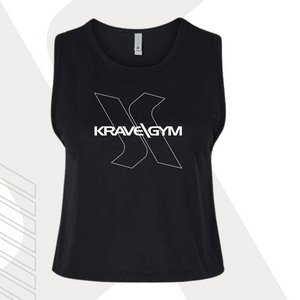 Krave Gym Unbound Logo Cropped Tank