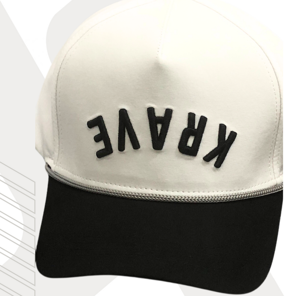 Two tone curved bill KRAVE hat