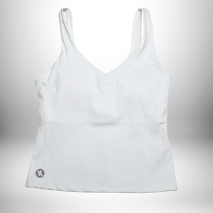 IMPACT- Waist Length Tank- White